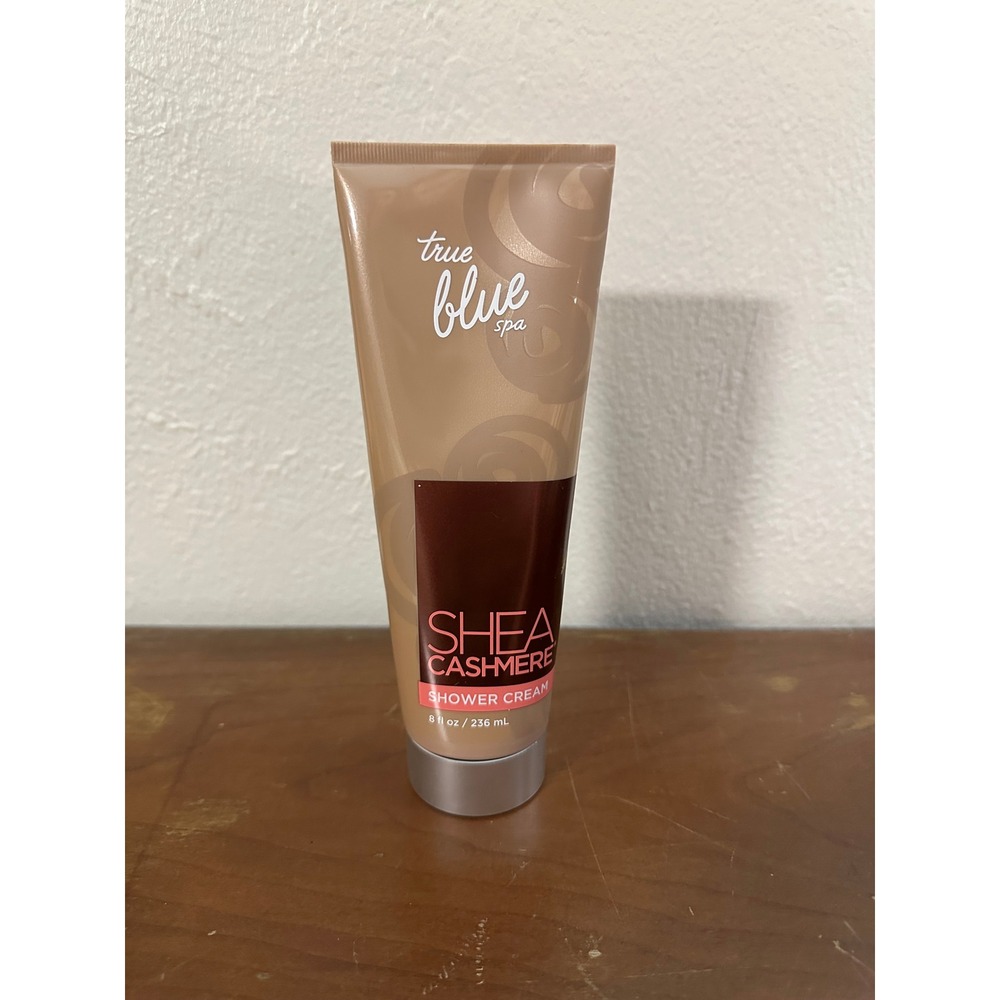True Blue Spa SHEA CASHMERE Shower Cream Bath & Body Works 8 oz Vanilla Amber